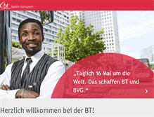 Tablet Screenshot of berlintransport.de